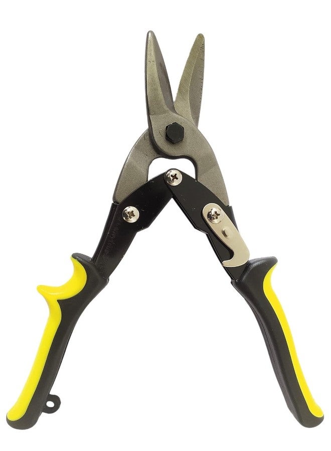 Inditrust مقصات قص الصفائح المعدنية اليدوية عالية الجودة من إنديترست (قطعة واحدة أصفر أسود) - Image 1